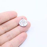5pcs Stainless Steel Compass Charms Pendant DIY Necklace Earrings