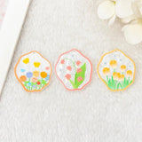 6 Pcs Multicolor Tulip Flower Charms for DIY Crafting