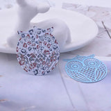 12pcs Painting Owls Charms 31*36mm Brass DIY Earring Findings