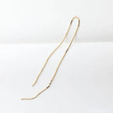 Copper Clad 14K Peas Chain Tassel Earrings