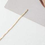Copper Clad 14K Peas Chain Tassel Earrings