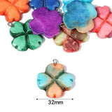 Natural Stone Leaf Charms Pendants for Jewelry Making Diy Bracelet Necklace