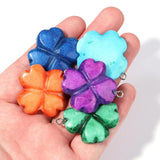Natural Stone Leaf Charms Pendants for Jewelry Making Diy Bracelet Necklace