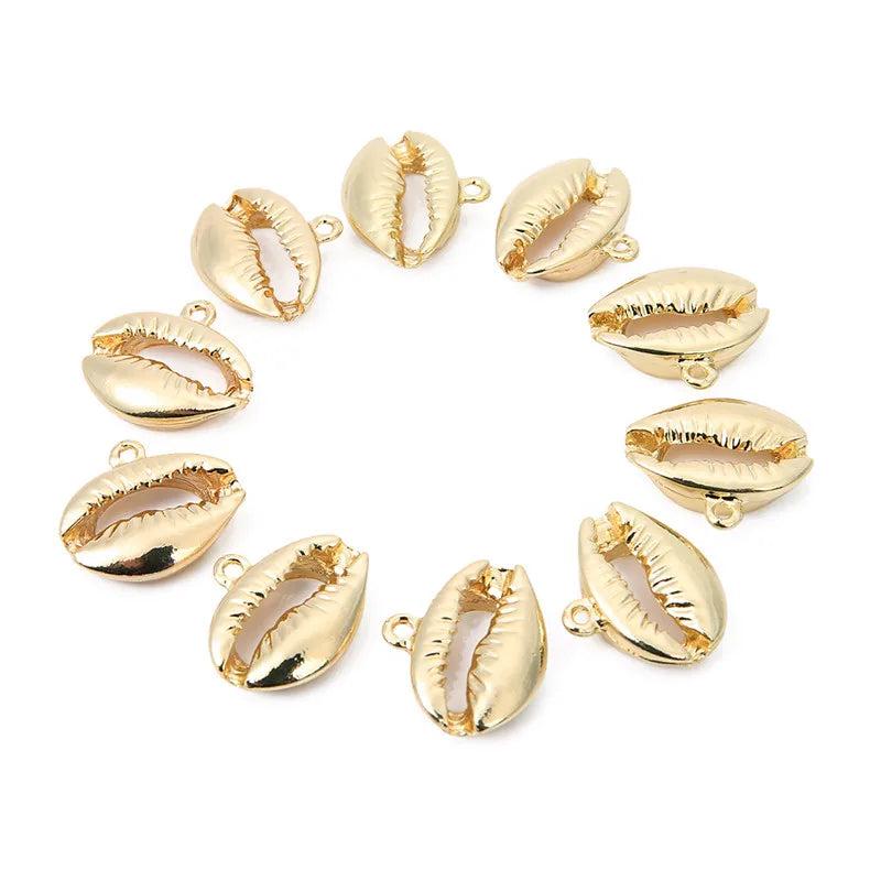 10pcs Shell Pendants DIY Jewelry Charm Necklaces Summer Making