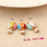 10Pcs Mix Hot Air Balloon Charms Metal Pendants for Jewelry Making