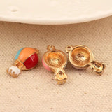 10Pcs Mix Hot Air Balloon Charms Metal Pendants for Jewelry Making
