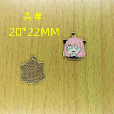 10Pcs Cartoon Character Metal Charm Pendants for DIY Jewelry Making