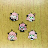 10Pcs Cartoon Character Metal Charm Pendants for DIY Jewelry Making