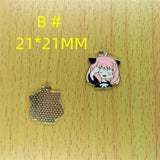 10Pcs Cartoon Character Metal Charm Pendants for DIY Jewelry Making