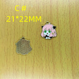 10Pcs Cartoon Character Metal Charm Pendants for DIY Jewelry Making