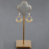 18k Plated Copper Metal Zircon Charms Jewelry Making