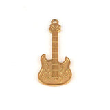 5 Pack Stainless Steel Guitar Oil Pendants DIY Jewelry Accessories