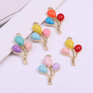 10pcs/lot Ballon Enamel Charms for DIY Earrings Bracelet Jewelry
