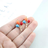 10pcs/lot Ballon Enamel Charms for DIY Earrings Bracelet Jewelry