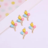 10pcs/lot Ballon Enamel Charms for DIY Earrings Bracelet Jewelry
