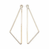 10pcs 56x17mm KC Plated Triangle Charms Pendant For Jewelry Making