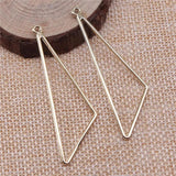 10pcs 56x17mm KC Plated Triangle Charms Pendant For Jewelry Making