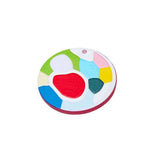 10pcs Abstract Block Printing Acrylic Diy Jewelry Earring Charms