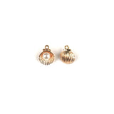Colorful Shell Pearl Pendant Alloy Charm Necklace Pendants