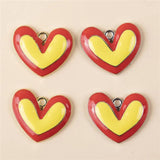 10 Pcs Enamel Love Rabbit Tulip Charms Pendants Jewelry