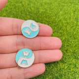20pcs Pink Enamel Alloy Necklace Pendant Bracelet Earrings DIY Jewelry Craft