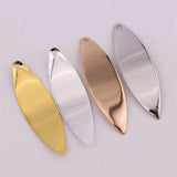 12mm Solid Wave Shape Single Eye Horse Eye Pendant Earrings Necklace DIY