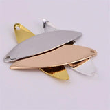 12mm Solid Wave Shape Single Eye Horse Eye Pendant Earrings Necklace DIY