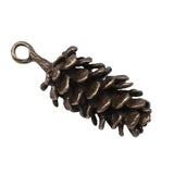 4pcs Antique Bronze 3D Pine Cones Charms For Jewelry Making