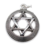 10pcs Antique Silver Hexagram Charms for Jewelry Making