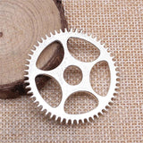 4pcs Gear Steampunk Pendant Charms for Jewelry Making DIY Craft