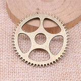 4pcs Gear Steampunk Pendant Charms for Jewelry Making DIY Craft