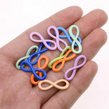 20pcs Infinity Symbol Mixed Alloy DIY Jewelry Making 22x8mm