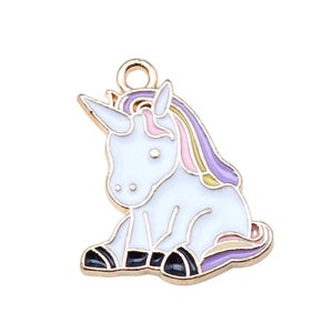 10pcs Unicorn Charms Pendant For DIY Jewelry Making