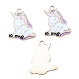 10pcs Unicorn Charms Pendant For DIY Jewelry Making