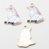 10pcs Unicorn Charms Pendant For DIY Jewelry Making