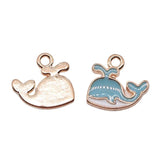 20pcs Whale Charms Pendant Metal Jewelry Making DIY KC 14x12mm