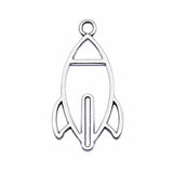 20pcs 30x16mm Antique Silver Rocket Charms Pendant for DIY Jewelry Making