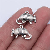 20pcs Antique Silver Mouse Charms Pendant for Jewelry Making DIY Findings