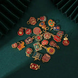Plating Bat Gourd Lock Pendant Dangle Charm DIY Bracelet