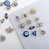 24pcs Multi-style Rhinestone Charms Pendant DIY Jewelry Making Accessories