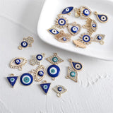 24pcs Multi-style Rhinestone Charms Pendant DIY Jewelry Making Accessories