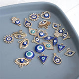 24pcs Multi-style Rhinestone Charms Pendant DIY Jewelry Making Accessories
