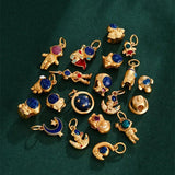 Gold-Plating Astronaut Spaceman Pendant Charm