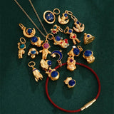 Gold-Plating Astronaut Spaceman Pendant Charm