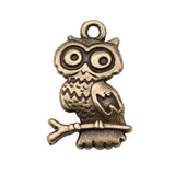 20pcs Owl Charms Jewelry Accessories Antique Silver Plated Antique Bronze