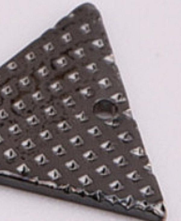 7.5mm Equilateral Triangle Embossed Copper Pendant DIY Jewelry Craft