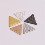 7.5mm Equilateral Triangle Embossed Copper Pendant DIY Jewelry Craft
