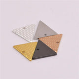 7.5mm Equilateral Triangle Embossed Copper Pendant DIY Jewelry Craft