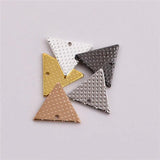 7.5mm Equilateral Triangle Embossed Copper Pendant DIY Jewelry Craft