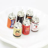 10Pcs Resin 3D Drink Alcohol Can Charms Pendant DIY Earring Keychain Jewelry